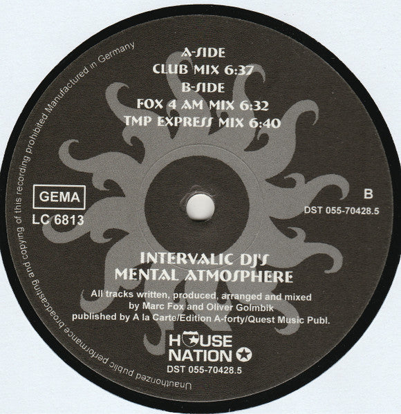 Intervalic DJ's : Mental Atmosphere (12")