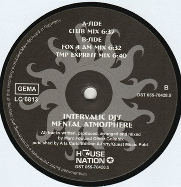 Intervalic DJ's : Mental Atmosphere (12")