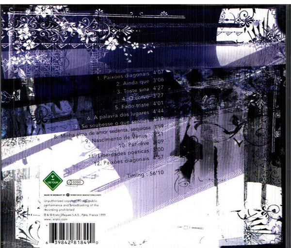 Mísia : Paixões Diagonais (CD, Album)