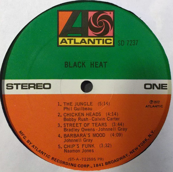 Black Heat : Black Heat (LP, Album, PR )