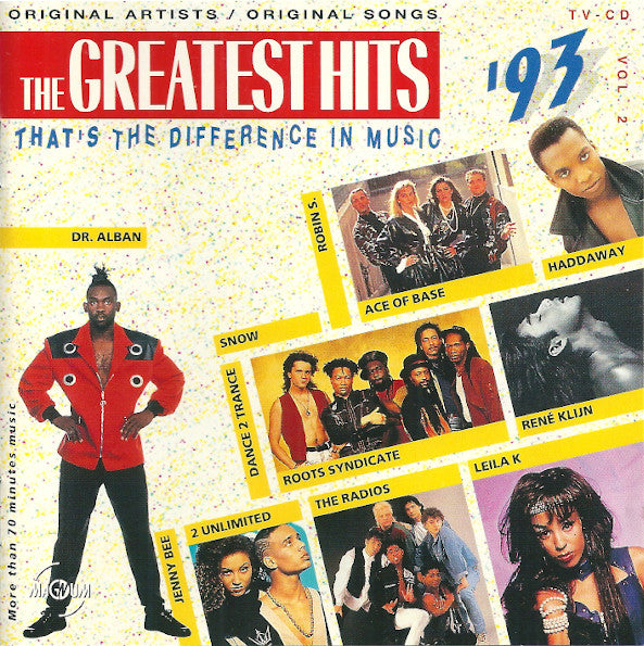 Various : The Greatest Hits '93 - Vol. 2 (CD, Comp)