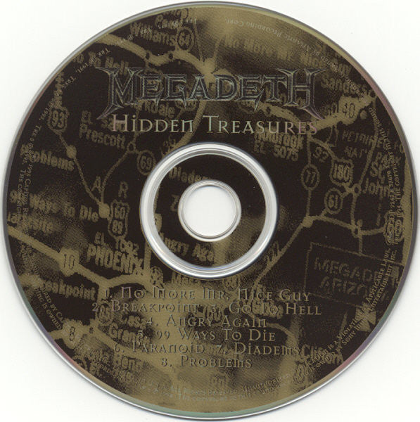 Megadeth : Hidden Treasures (CD, Album, Comp, Ltd)