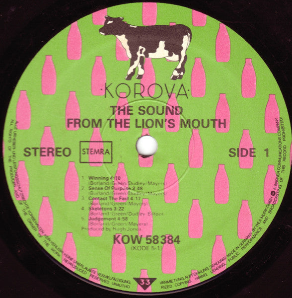 The Sound (2) : From The Lions Mouth (LP, Album, Gat)