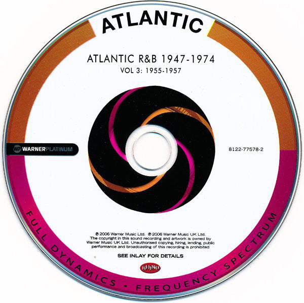 Various : Atlantic R&B 1947-1974 - Volume 3: 1955-1957 (CD, Comp)