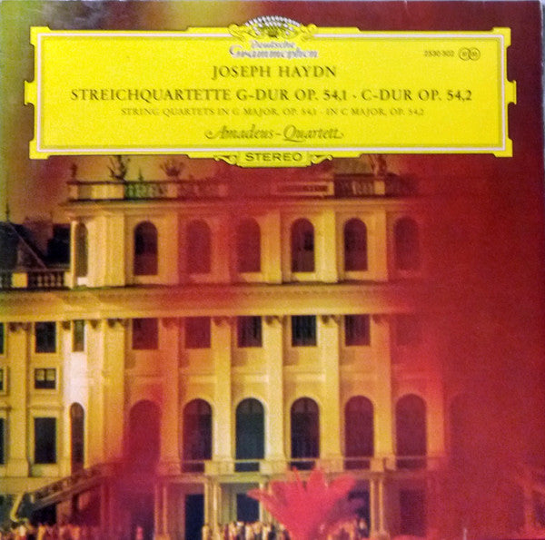 Joseph Haydn, Amadeus-Quartett : Streichquartette G-Dur Op.54,1 / C-Dur Op 54,2 = String Quartets In G Major, Op. 54,1 / In C Major, Op. 54,2 (LP)
