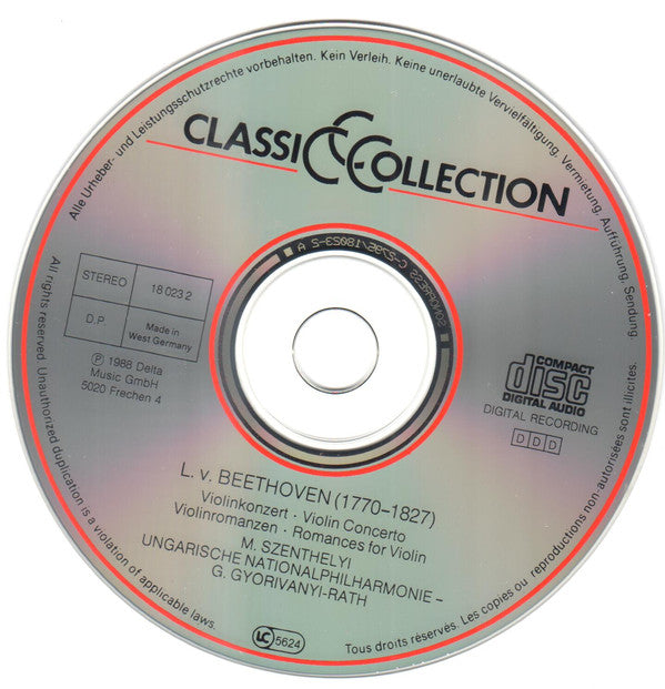 Ludwig van Beethoven : Violinkonzert - Violinromanzen (CD)