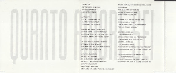 Eros Ramazzotti : Quanto Amore Sei (CD, Single)