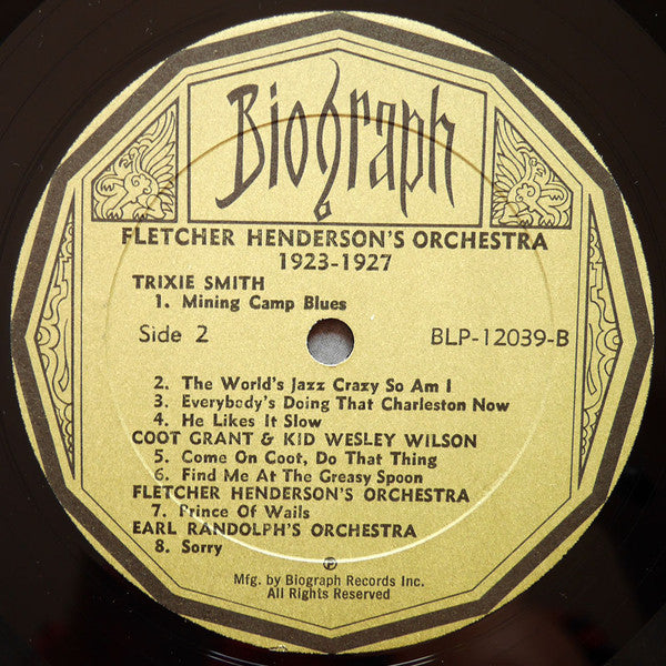 Fletcher Henderson Orchestra* : 1923-1927 (LP, Comp)