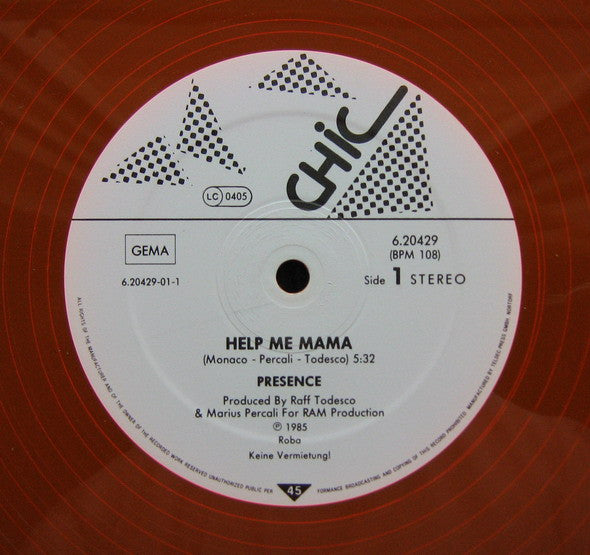 Presence (3) : Help Me Mama (12")