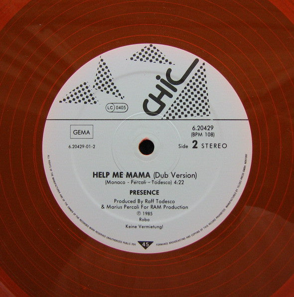 Presence (3) : Help Me Mama (12")