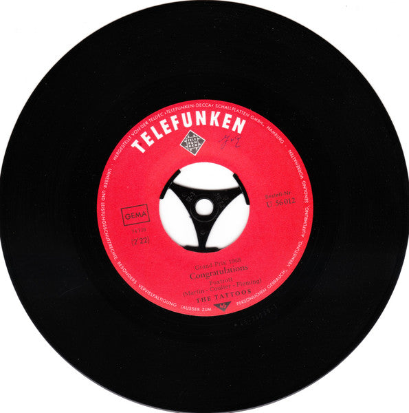 The Tattoos : La, La, La / Congratulations (7", Single)