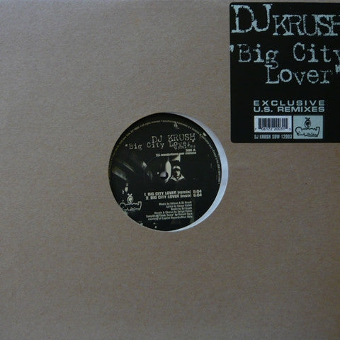 DJ Krush : Big City Lover (Exclusive U.S. Remixes) (12", Single, Bro)