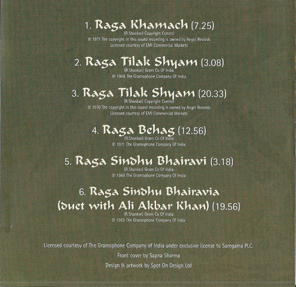 Ravi Shankar : From Dusk To Dawn (The Raga Collection) (CD, Comp)