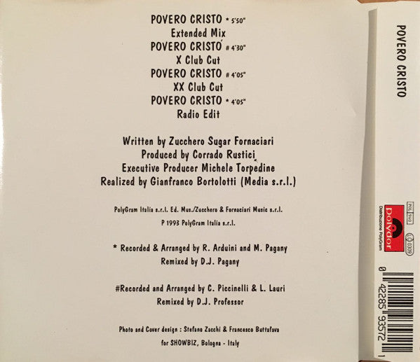 Zucchero : Povero Cristo (CD, Maxi)