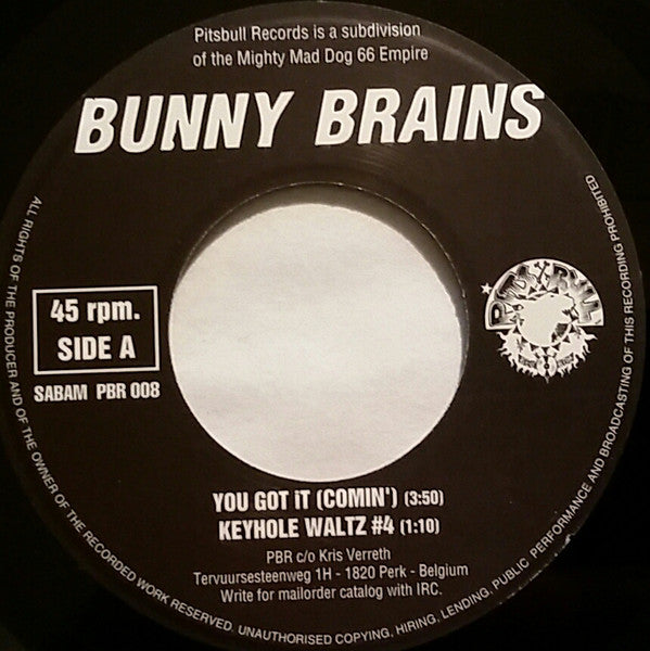 The Bunny Brains : You Got It (Comin') (7", Ltd)