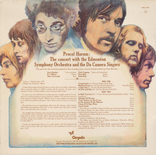 Procol Harum In Concert With The Edmonton Symphony Orchestra : Live (LP, Album)