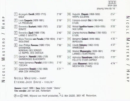 Nicole Mastero : Harp. Mosaique Classique & Romantique (CD, Album)