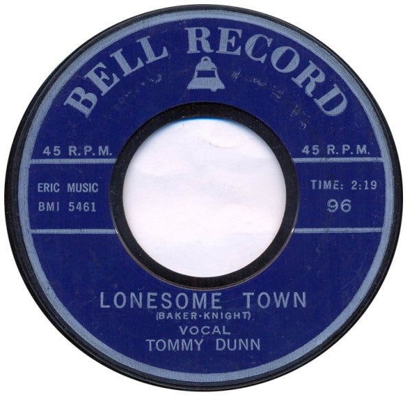 Tommy Dunn / Jackie Robbins (3) : Lonesome Town / Chantilly Lace (7", Single)
