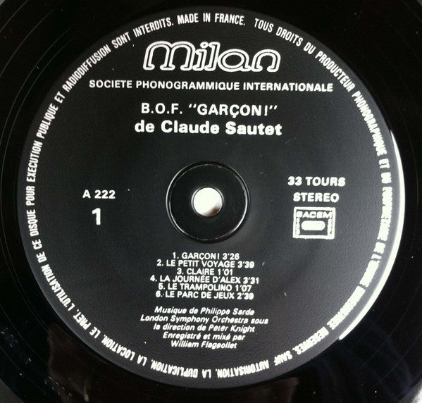 Philippe Sarde : Romy, Montand, Piccoli, Patrick, Sautet, Sarde, Et Les Autres... (LP, Comp)