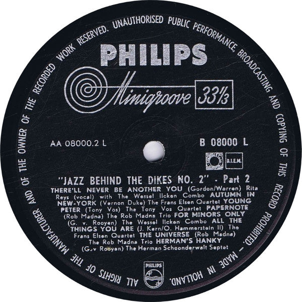 Various : Jazz Behind The Dikes No. 2 (LP, Comp)