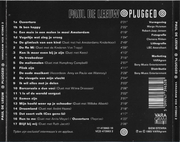 Paul de Leeuw : Plugged (CD, Album)