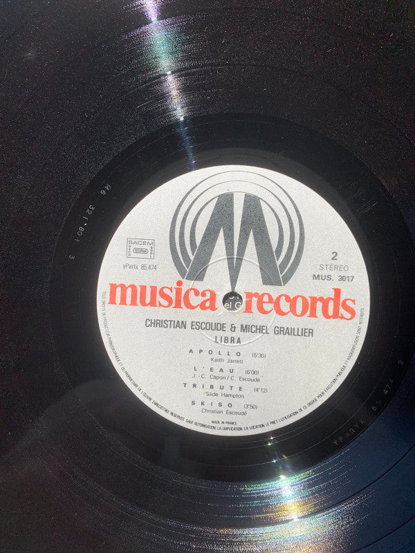 Michel Graillier, Christian Escoudé : Libra (LP, Album)