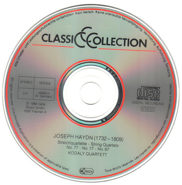 Joseph Haydn : Kaiserquartett - Serenadenquartett - Lerchenquartett (CD)