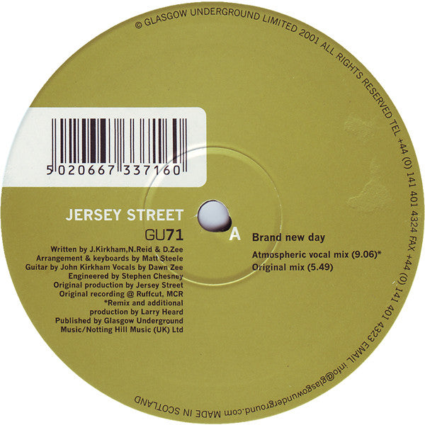 Jersey Street : Brand New Day (12")