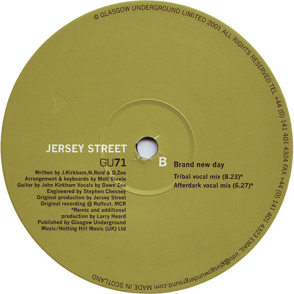 Jersey Street : Brand New Day (12")