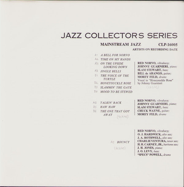 Red Norvo : Mainstream Jazz (LP, Album, Mono, Gat)
