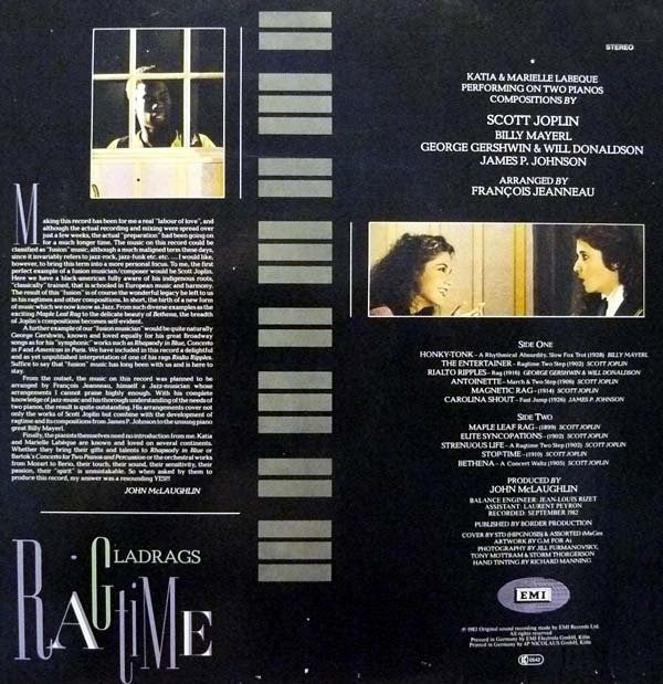 Katia Et Marielle Labèque : Gladrags (LP, Album, Gat)