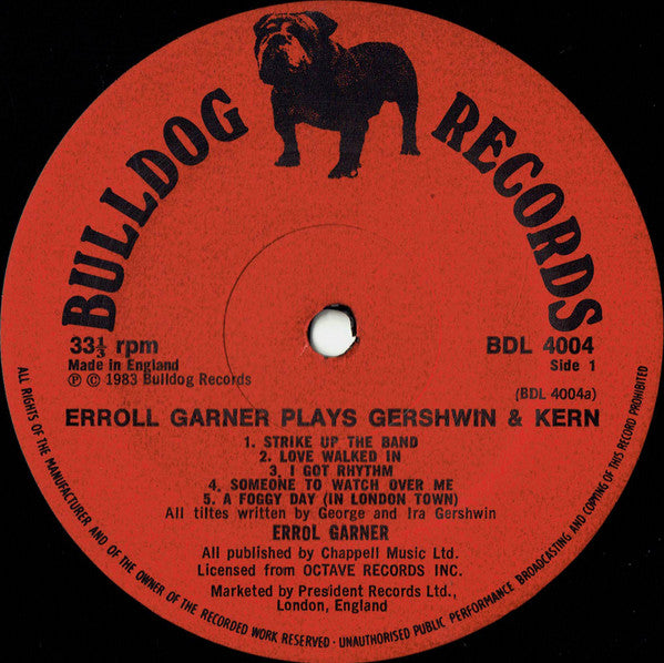 Erroll Garner : Erroll Garner Plays Gershwin And Kern (LP, Album, RE)