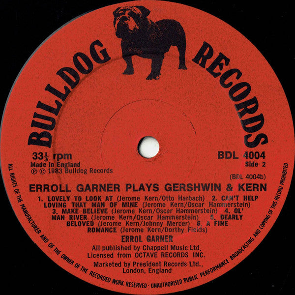Erroll Garner : Erroll Garner Plays Gershwin And Kern (LP, Album, RE)