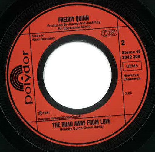 Freddy Quinn : Get Me Back To Tennessee (7", Single)