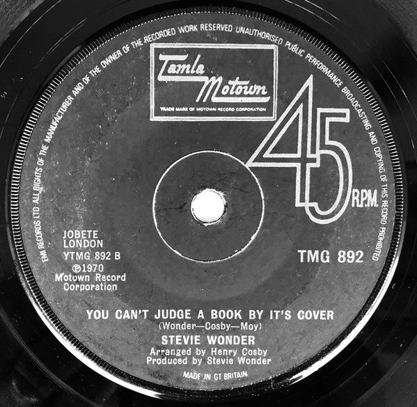 Stevie Wonder : He's Misstra Know It All (7", Single, Sol)