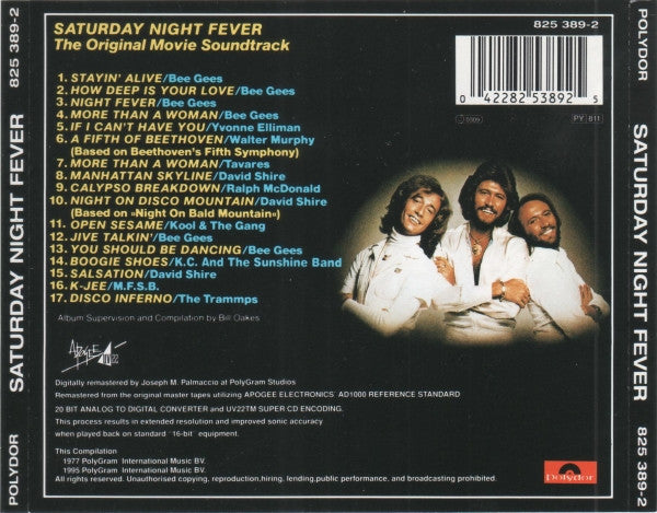 Various : Saturday Night Fever (The Original Movie Sound Track) (CD, Album, Comp, RE, RM)