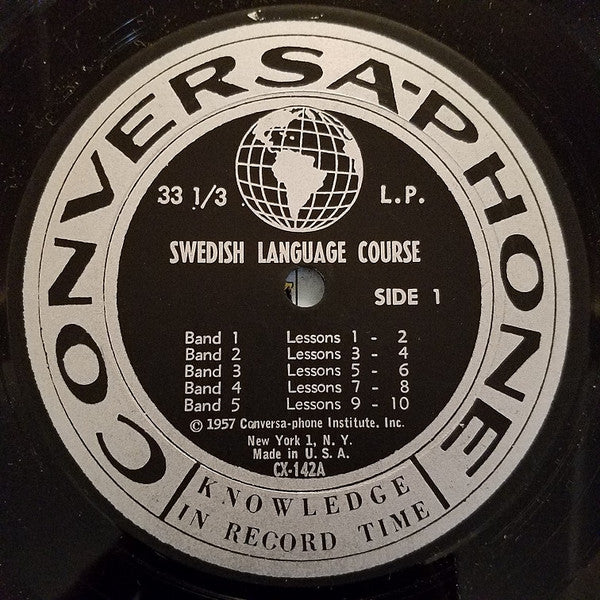 No Artist : Conversa-Phone's Round-The-World Swedish Language Record Course (LP)