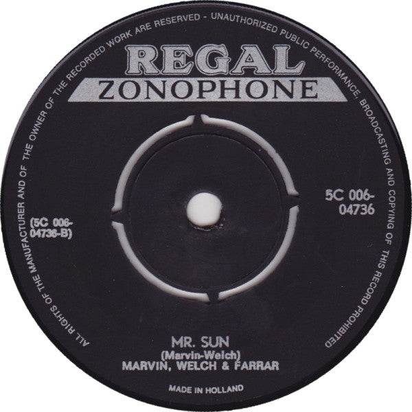 Marvin, Welch & Farrar : Faithful (7", Single, Ora)