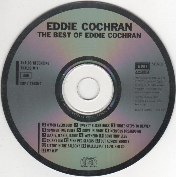 Eddie Cochran : The Best Of Eddie Cochran (CD, Comp)
