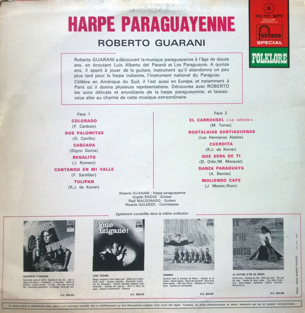 Roberto Guarani : Harpe Paraguayenne (LP)
