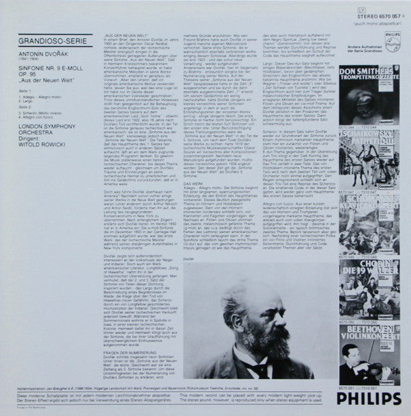 Antonín Dvořák, London Symphony Orchestra, Witold Rowicki : "Aus Der Neuen Welt " Sinfonie Nr. 9 (LP)