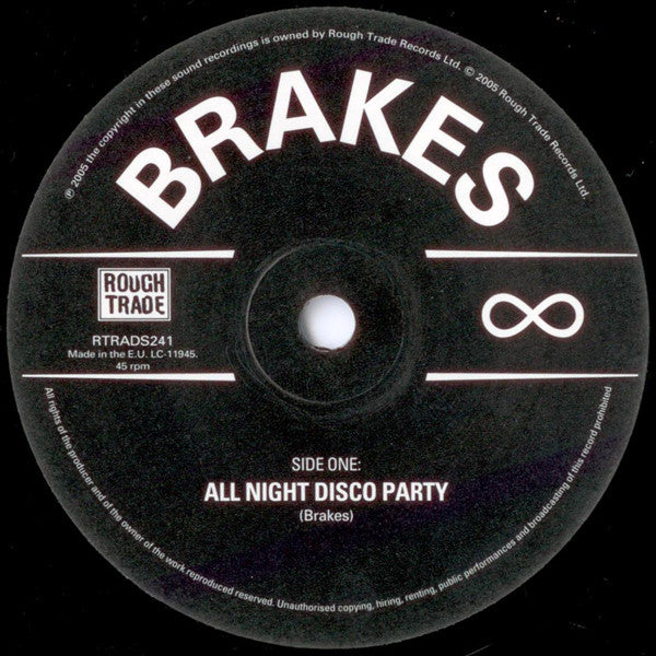 Brakes : All Night Disco Party (7", Single)