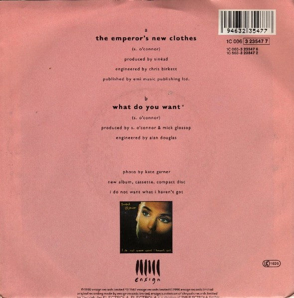 Sinéad O'Connor : The Emperor's New Clothes (7", Single)