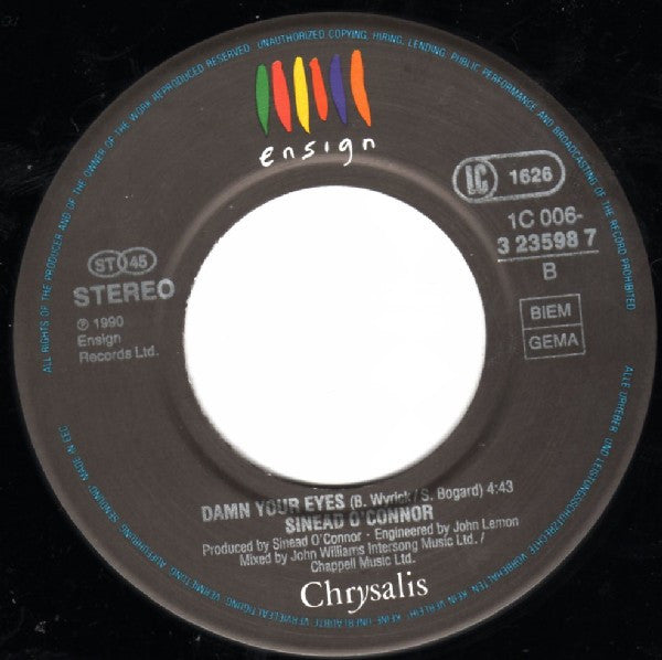 Sinéad O'Connor : Three Babies (7", Single)