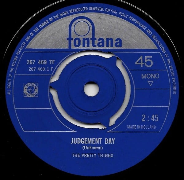 The Pretty Things : Judgement Day / Mama, Keep Your Big Mouth Shut (7", Mono)
