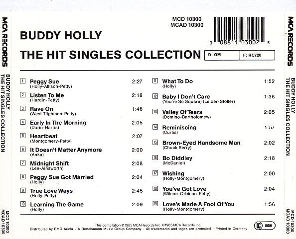 Buddy Holly : The Hit Singles Collection (CD, Comp)