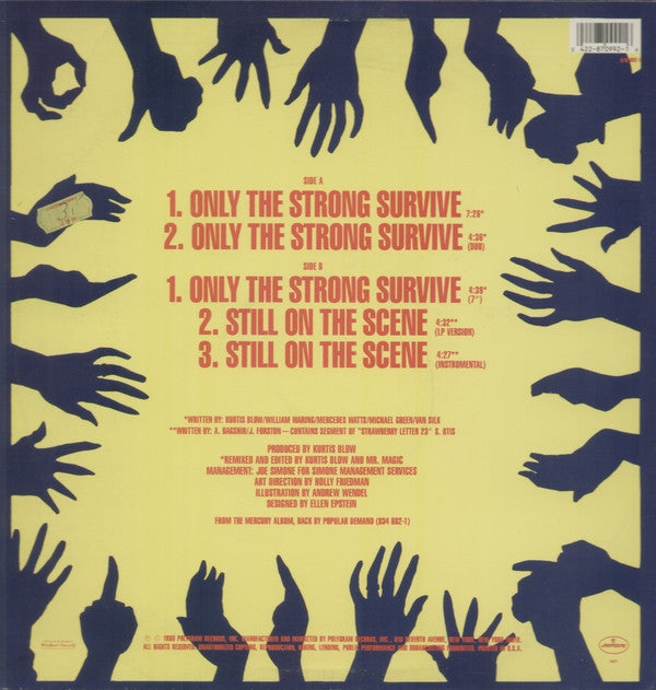 Kurtis Blow : Only The Strong Survive / Still On The Scene (12")