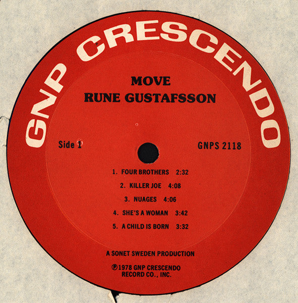 Rune Gustafsson : Move (LP, Album)