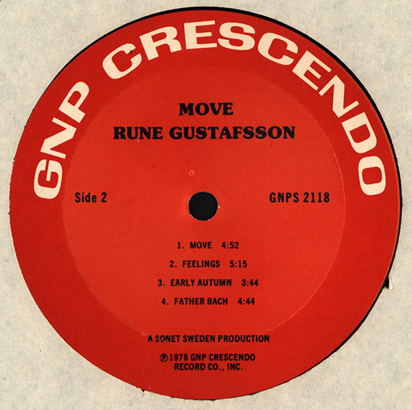 Rune Gustafsson : Move (LP, Album)