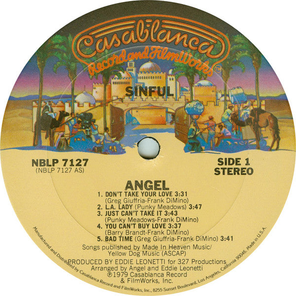Angel (24) : Sinful (LP, Album, Ter)